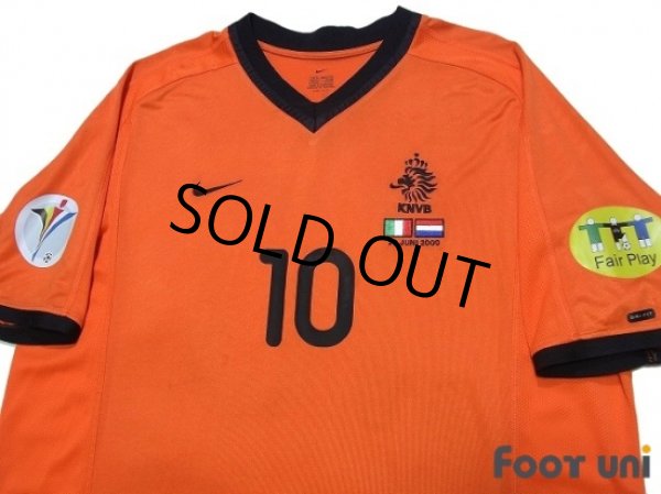 Photo3: Netherlands Euro 2000 Home Shirt #10 Bergkamp UEFA Euro 2000 Patch/Badge UEFA Fair Play Patch/Badge (3)