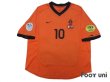 Photo1: Netherlands Euro 2000 Home Shirt #10 Bergkamp UEFA Euro 2000 Patch/Badge UEFA Fair Play Patch/Badge (1)