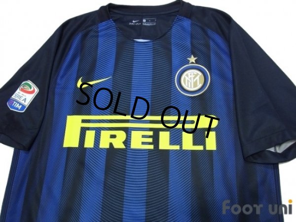 Photo3: Inter Milan 2016-2017 Home Shirt #55 Nagatomo Serie A Tim Patch/Badge w/tags (3)