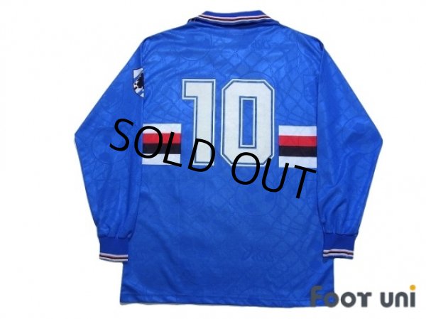 Photo2: Sampdoria 1994-1995 Home Long Sleeve Shirt #10 (2)