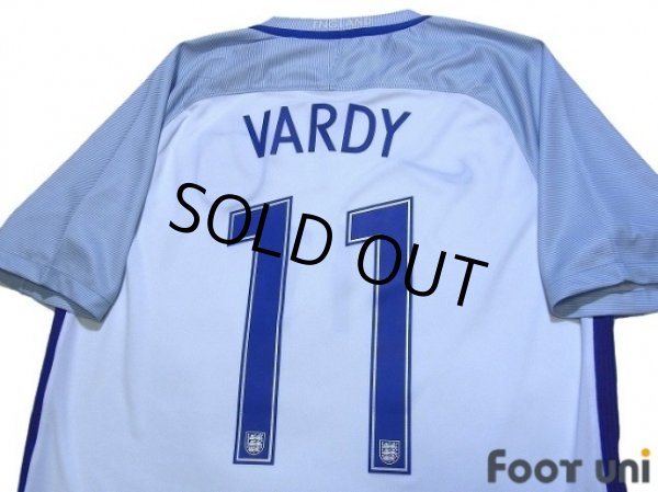 Photo4: England Euro 2016 Home Shirt #11 Vardy w/tags (4)