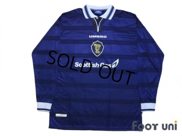 Photo1: Scotland 1998 Home Long Sleeve Shirt (1)