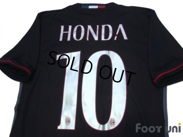 Photo4: AC Milan 2016-2017 Home Shirt #10 Honda w/tags (4)