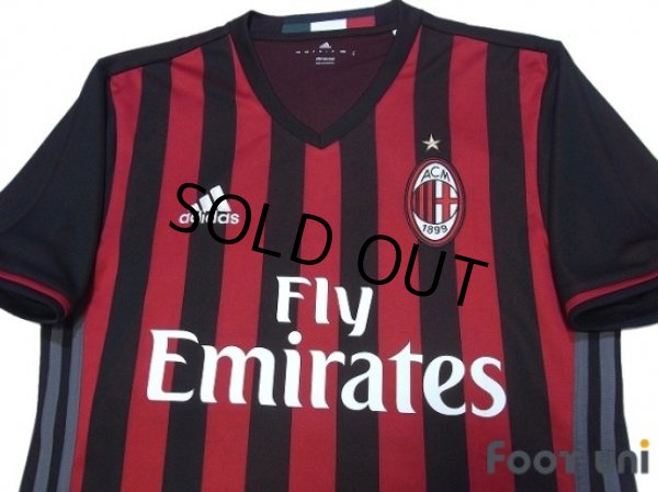 Photo3: AC Milan 2016-2017 Home Shirt #10 Honda w/tags (3)