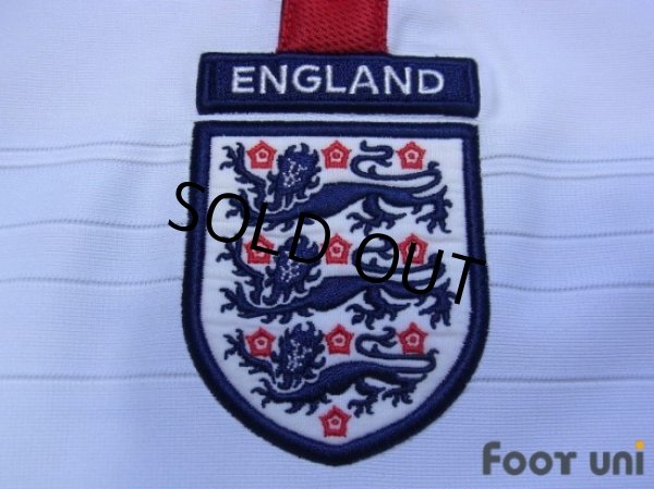 Photo6: England 2004 Home Long Sleeve Shirt #11 Lampard UEFA Euro 2004 Patch/Badge UEFA Fair Play Patch/Badge (6)