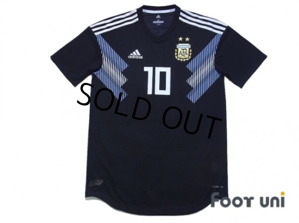 Photo1: Argentina 2018 Away Authentic Shirt #10 Messi w/tags (1)