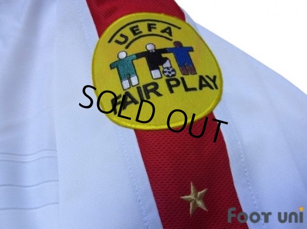 Photo7: England 2004 Home Long Sleeve Shirt #11 Lampard UEFA Euro 2004 Patch/Badge UEFA Fair Play Patch/Badge (7)