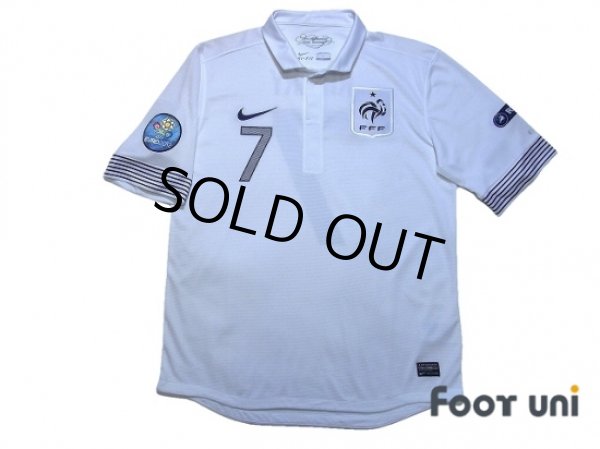 Photo1: France 2012 Away Shirt #7 Ribery UEFA Euro 2012 Patch/Badge Respect Patch/Badge (1)