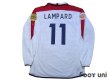 Photo2: England 2004 Home Long Sleeve Shirt #11 Lampard UEFA Euro 2004 Patch/Badge UEFA Fair Play Patch/Badge (2)