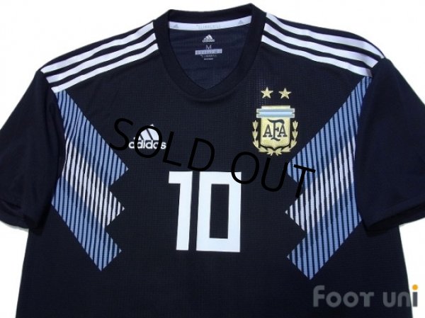 Photo3: Argentina 2018 Away Authentic Shirt #10 Messi w/tags (3)
