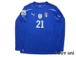 Photo1: Italy 2010 Home Long Sleeve Shirt #21 Pirlo w/tags (1)