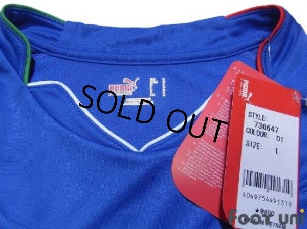 Photo5: Italy 2010 Home Long Sleeve Shirt #21 Pirlo w/tags (5)