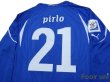 Photo4: Italy 2010 Home Long Sleeve Shirt #21 Pirlo w/tags (4)