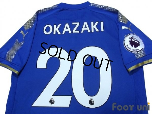 Photo4: Leicester City 2017-2018 Home Shirt #20 Okazaki Premier League Patch/Badge w/tags (4)