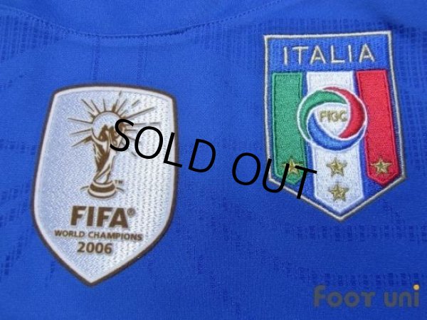 Photo6: Italy 2010 Home Long Sleeve Shirt #21 Pirlo w/tags (6)