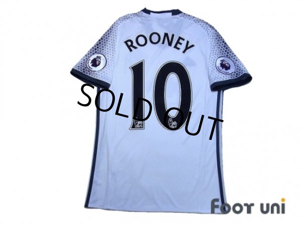 Photo2: Manchester United 2016-2017 3rd Shirt #10 Rooney Premier League Patch/Badge w/tags (2)