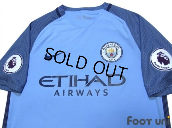 Photo3: Manchester City 2016-2017 Home Shirt #10 Kun Aguero Premier League Patch/Badge w/tags (3)