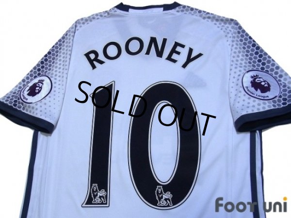 Photo4: Manchester United 2016-2017 3rd Shirt #10 Rooney Premier League Patch/Badge w/tags (4)