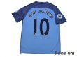 Photo2: Manchester City 2016-2017 Home Shirt #10 Kun Aguero Premier League Patch/Badge w/tags (2)