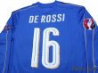 Photo4: Italy 2016 Home Long Sleeve Shirt #16 De Rossi UEFA Euro 2016 Patch/Badge Respect Patch/Badge w/tags (4)