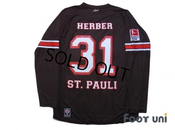 Photo2: FC St.Pauli 2012-2013 Home Long Sleeve Shirt #31 Herber Bundesliga Patch/Badge (2)