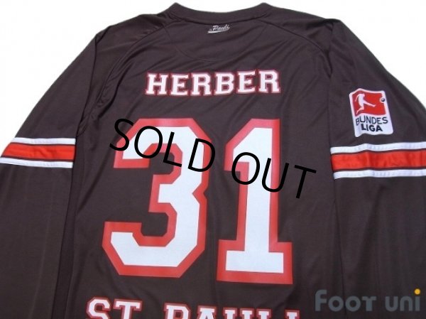 Photo4: FC St.Pauli 2012-2013 Home Long Sleeve Shirt #31 Herber Bundesliga Patch/Badge (4)
