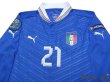 Photo3: Italy 2012 Home Long Sleeve Shirt #21 Pirlo UEFA Euro 2012 Patch/Badge Respect Patch/Badge w/tags (3)