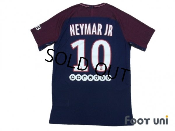 Photo2: Paris Saint Germain 2017-2018 Home Authentic Shirt #10 Neymar JR (2)
