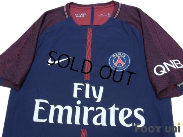 Photo3: Paris Saint Germain 2017-2018 Home Authentic Shirt #10 Neymar JR (3)