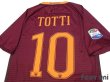 Photo4: AS Roma 2016-2017 Home Shirt #10 Totti Serie A Tim Patch/Badge w/tags (4)