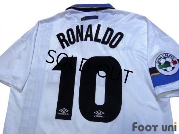 Photo4: Inter Milan 1997-1998 Away Shirt #10 Ronaldo Lega Calcio Patch/Badge (4)