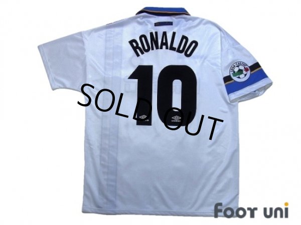 Photo2: Inter Milan 1997-1998 Away Shirt #10 Ronaldo Lega Calcio Patch/Badge (2)