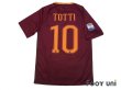 Photo2: AS Roma 2016-2017 Home Shirt #10 Totti Serie A Tim Patch/Badge w/tags (2)