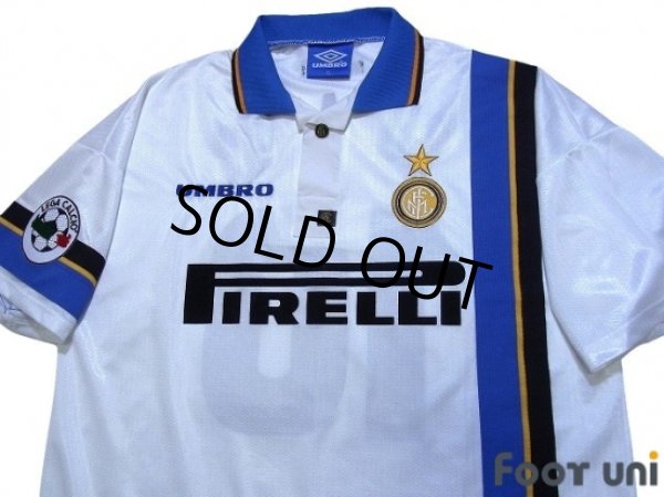 Photo3: Inter Milan 1997-1998 Away Shirt #10 Ronaldo Lega Calcio Patch/Badge (3)
