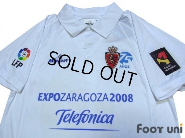 Photo3: Real Zaragoza 2007-2008 Home Shirt #10 D'Alessandro w/tags (3)