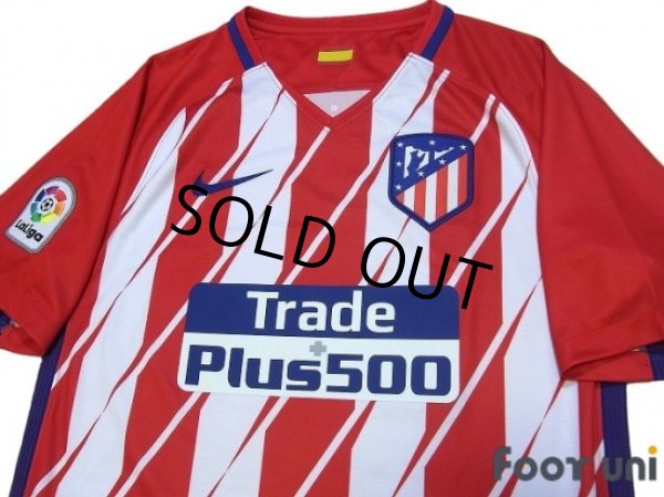 Photo3: Atletico Madrid 2017-2018 Home Shirt w/tags La Liga Patch/Badge (3)