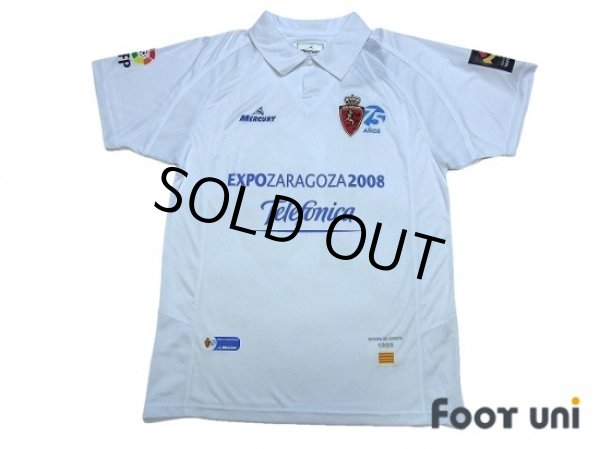 Photo1: Real Zaragoza 2007-2008 Home Shirt #10 D'Alessandro w/tags (1)