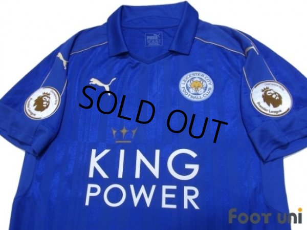 Photo3: Leicester City 2016-2017 Home Shirt #20 Okazaki Premier League Patch/Badge w/tags (3)