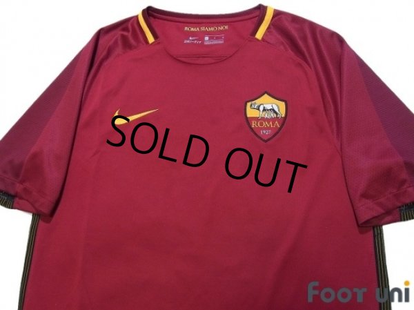 Photo3: AS Roma 2017-2018 Home Shirt #16 De Rossi (3)