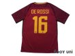 Photo2: AS Roma 2017-2018 Home Shirt #16 De Rossi (2)