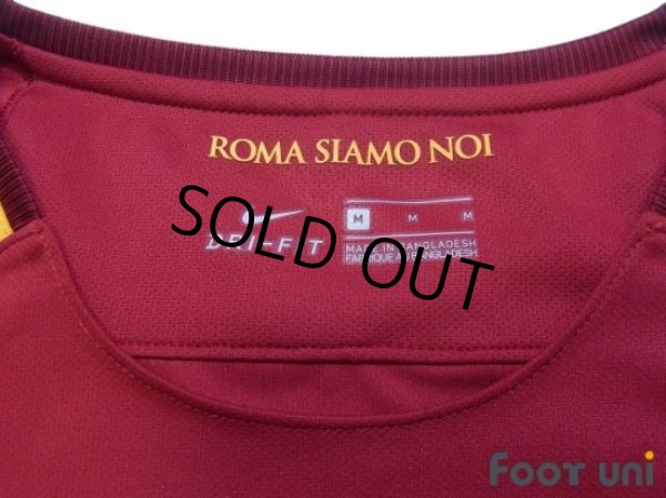 Photo5: AS Roma 2017-2018 Home Shirt #16 De Rossi (5)