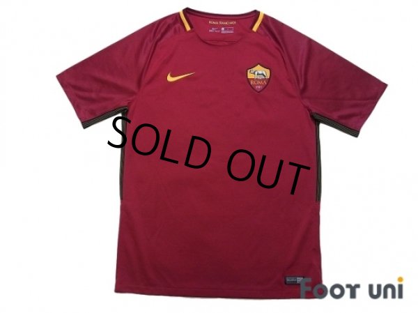 Photo1: AS Roma 2017-2018 Home Shirt #16 De Rossi (1)