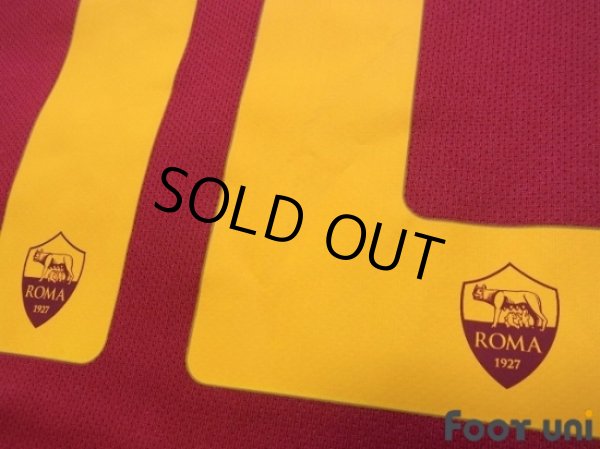Photo8: AS Roma 2017-2018 Home Shirt #16 De Rossi (8)