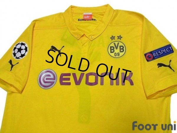 Photo3: Borussia Dortmund 2014-2015 Home Shirt  #7 Kagawa Champions League Patch/Badge Respect Patch/Badge w/tags (3)