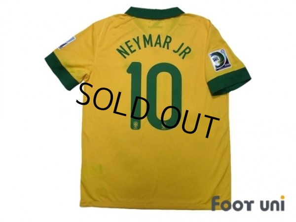 Photo2: Brazil 2013 Home Shirt #10 Neymar JR Confederations Cup Brazil 2013 Patch/Badge (2)
