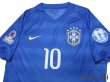 Photo3: Brazil 2014 Away Authentic Shirt #10 Neymar JR w/tags (3)