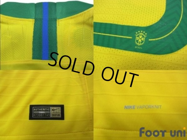 Photo8: Brazil 2018 Home Authentic Shirt #9 Gabriel Jesus w/tags (8)