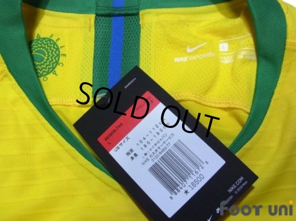 Photo5: Brazil 2018 Home Authentic Shirt #9 Gabriel Jesus w/tags (5)