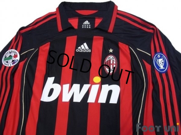Photo3: AC Milan 2006-2007 Home Match Issue Long Sleeve Shirt #99 Ronaldo (3)