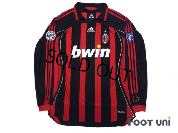 Photo1: AC Milan 2006-2007 Home Match Issue Long Sleeve Shirt #99 Ronaldo (1)